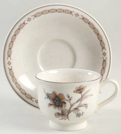 New Castle Footed Cup & Saucer Set