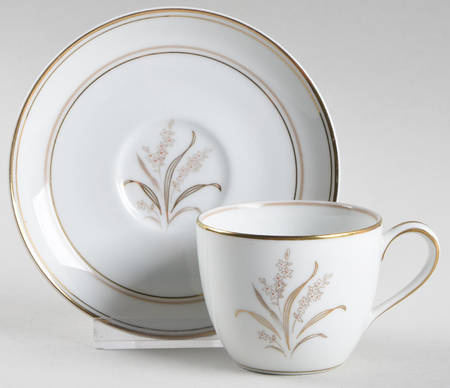 Neville Flat Demitasse Cup & Saucer Set
