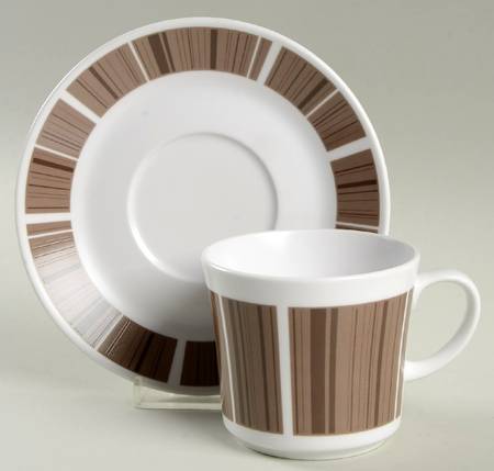 Newel Flat Cup & Saucer Set