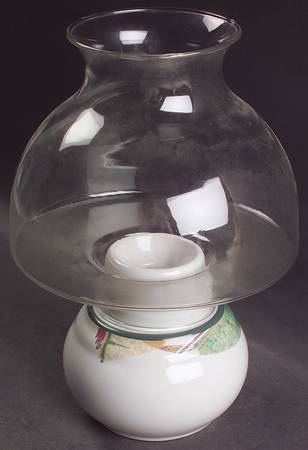 New West Hurricane Lamp & Globe