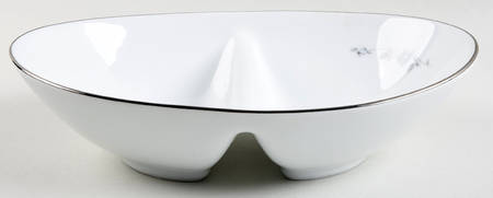 Nicolette 10" Oval Divided Vegetable Bowl