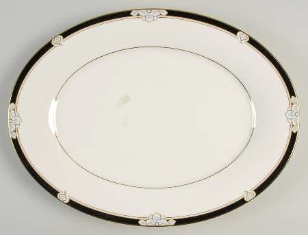 Night Jewel 13" Oval Serving Platter