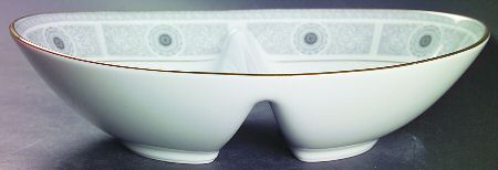 Nile 10" Oval Divided Vegetable Bowl