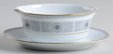 Nile Gravy Boat with Attached Underplate