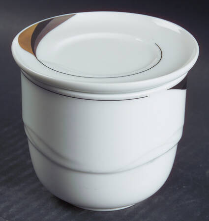 Night Life Sugar Bowl & Lid (Sugar Bowl Open & Butter Pat)
