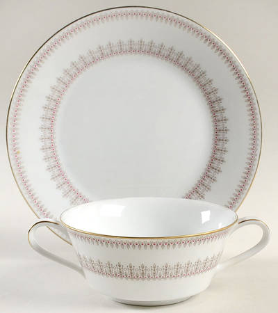 Nina Flat Cream Soup Bowl & Saucer Set
