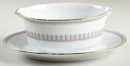 Nina Gravy Boat with Attached Underplate