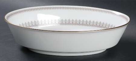 Nina 10" Oval Divided Vegetable Bowl