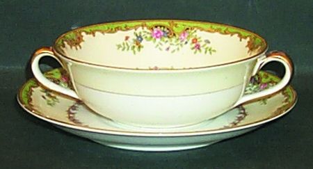 Nordich Flat Cream Soup Bowl & Saucer Set