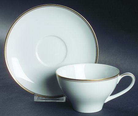Norgold Flat Cup & Saucer Set