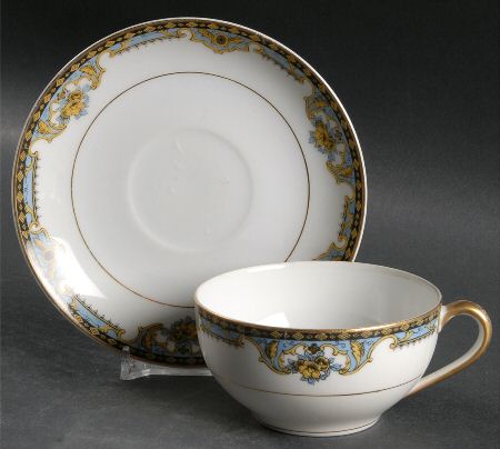 Normandie (Pat 68480) Flat Cup & Saucer Set