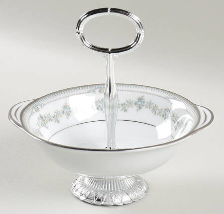 Norwood 6"-7" Handled Footed Nut Dish HC