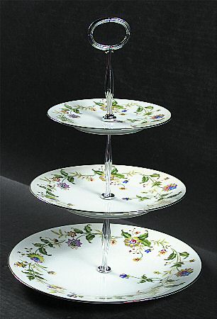 Nouveau 13 7/8"-14 1/4" 3-Tiered Serving Tray(DP,SP,BB) HC