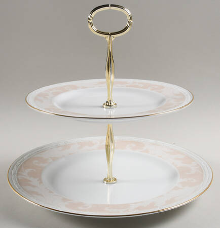 Oakleigh 6 5/8"-10"  2 Tiered Serving Tray (Dp, Sp) HC