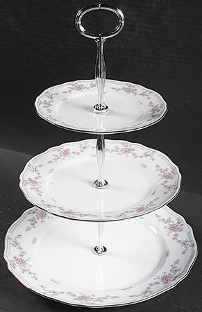Oakmont 13 7/8"-14 1/4" 3-Tiered Serving Tray(DP,SP,BB) HC