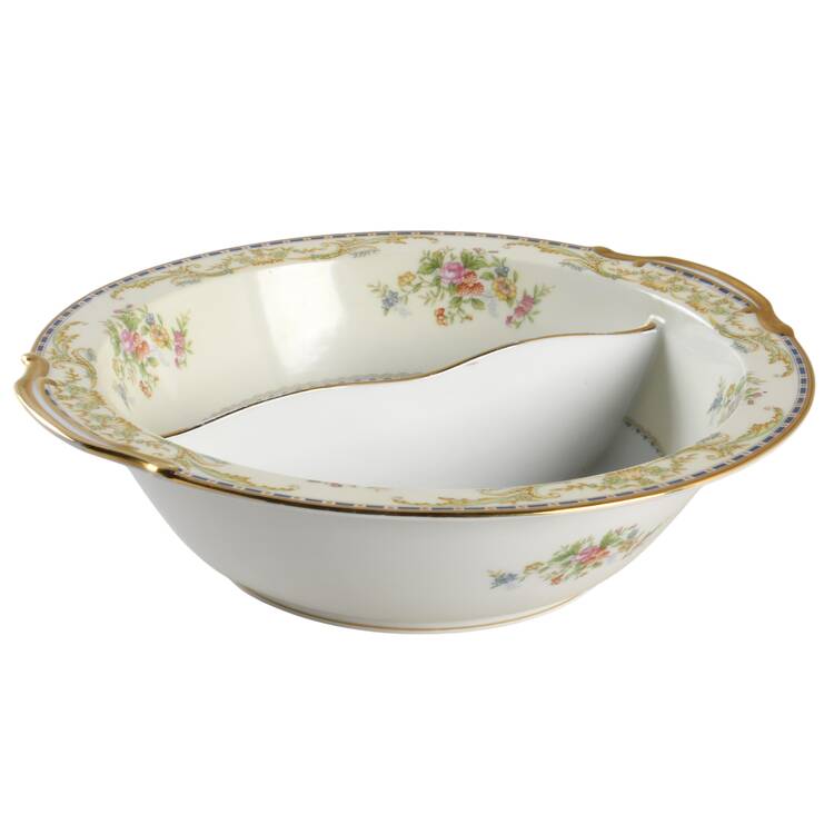 Oberon Round Divided Vegetable Bowl