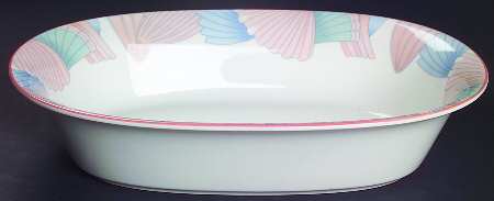Ocean Melody 10" Oval Vegetable Bowl