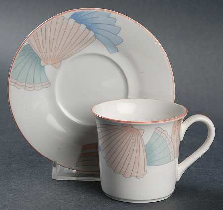 Ocean Melody Flat Demitasse Cup & Saucer Set