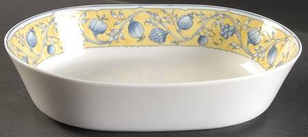 October Light 9" Oval Vegetable Bowl