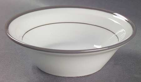 Odin Grey Rim Cereal Bowl