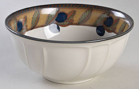 Olive Wreath 7" Round Vegetable Bowl