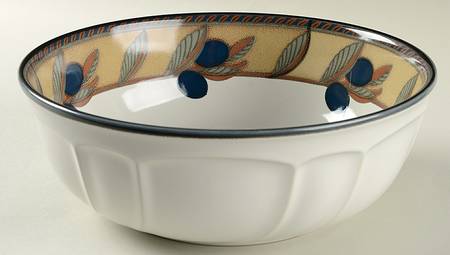 Olive Wreath 9" Round Vegetable Bowl