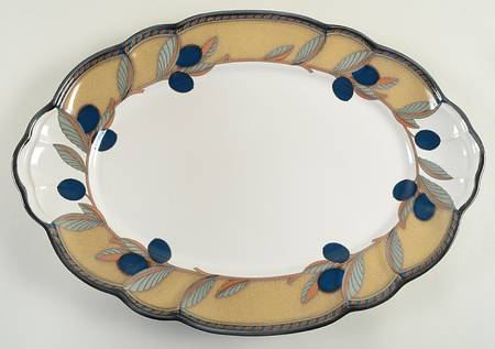 Olive Wreath 16" Oval Serving Platter