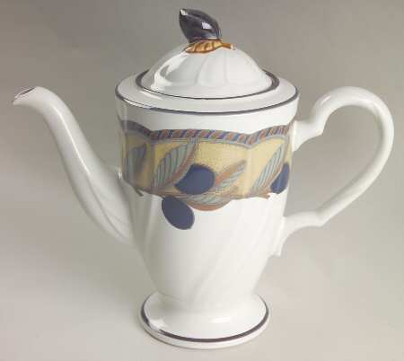 Olive Wreath Coffee Pot & Lid