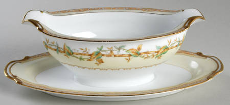 Olympia Gravy Boat with Attached Underplate
