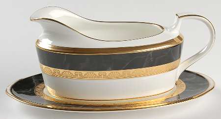 Opulence Gravy Boat & Underplate (Relish/Butter)