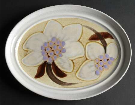 Oriental Garden 14" Oval Serving Platter