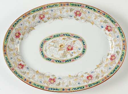 The Oriental 13" Oval Serving Platter