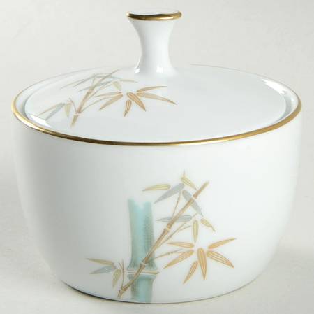 Oriental Sugar Bowl & Lid