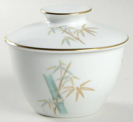 Oriental Sugar Bowl & Lid