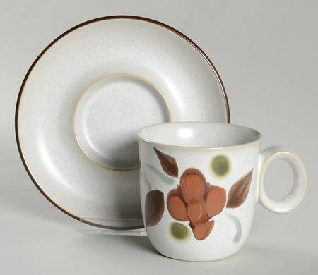 Orinda Flat Cup & Saucer Set