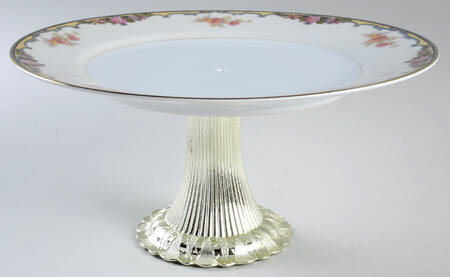 Oxford Cake Stand with 4"-5" Metal Pedestal  Hc