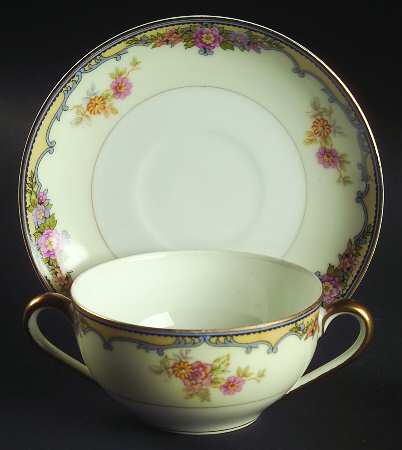 Oxford Flat Bouillon Cup & Saucer