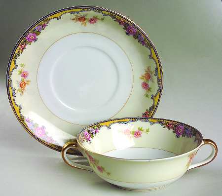 Oxford Flat Cream Soup & Saucer Set