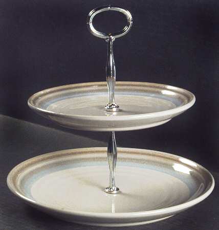 Painted Desert 6 5/8"-10"  2 Tiered Serving Tray (Dp, Sp) HC