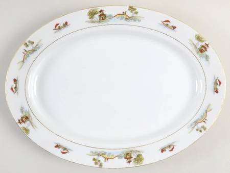 The Pagoda 11" Oval Serving Platter