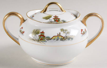 The Pagoda Sugar Bowl & Lid
