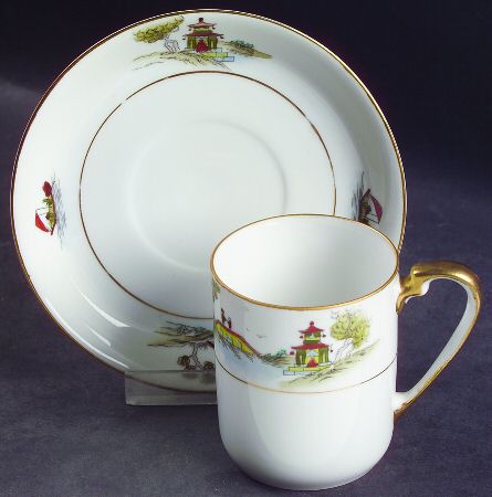 The Pagoda Chocolate Cup & Saucer Set