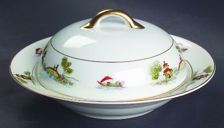 The Pagoda Round Covered Butter