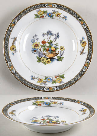 Paisley Rim Soup Bowl