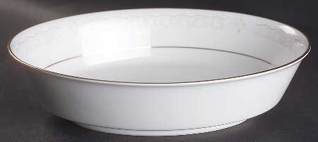 Parisian Lace 9" Oval Vegetable Bowl
