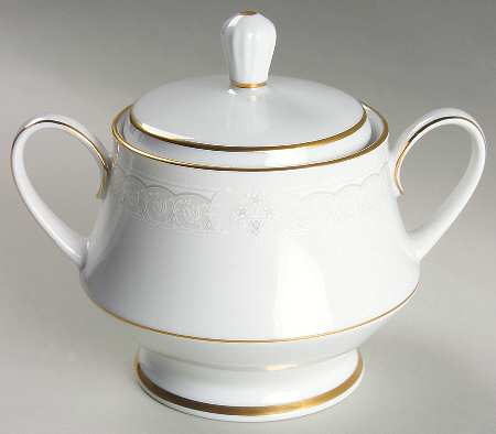 Parisian Lace Sugar Bowl & Lid