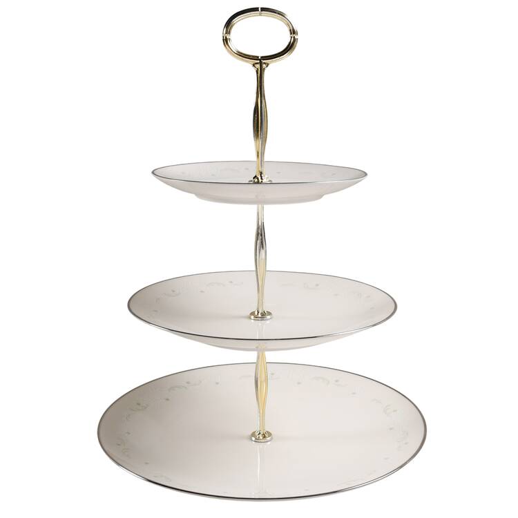 Pamela 13 7/8"-14 1/4" 3-Tiered Serving Tray(DP,SP,BB) HC