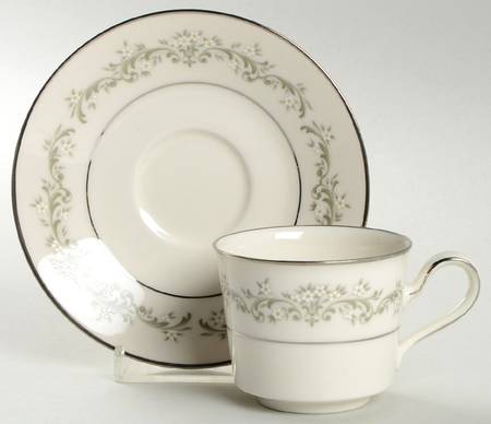 Parkridge Flat Demitasse Cup & Saucer Set by Noritake