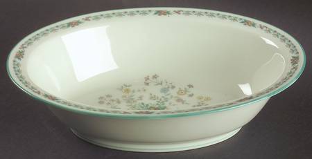 Paradise Green 10" Oval Vegetable Bowl