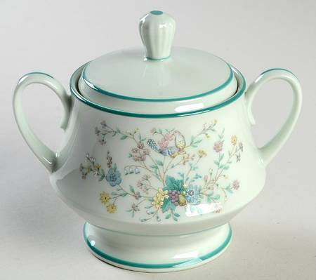 Paradise Green Sugar Bowl & Lid